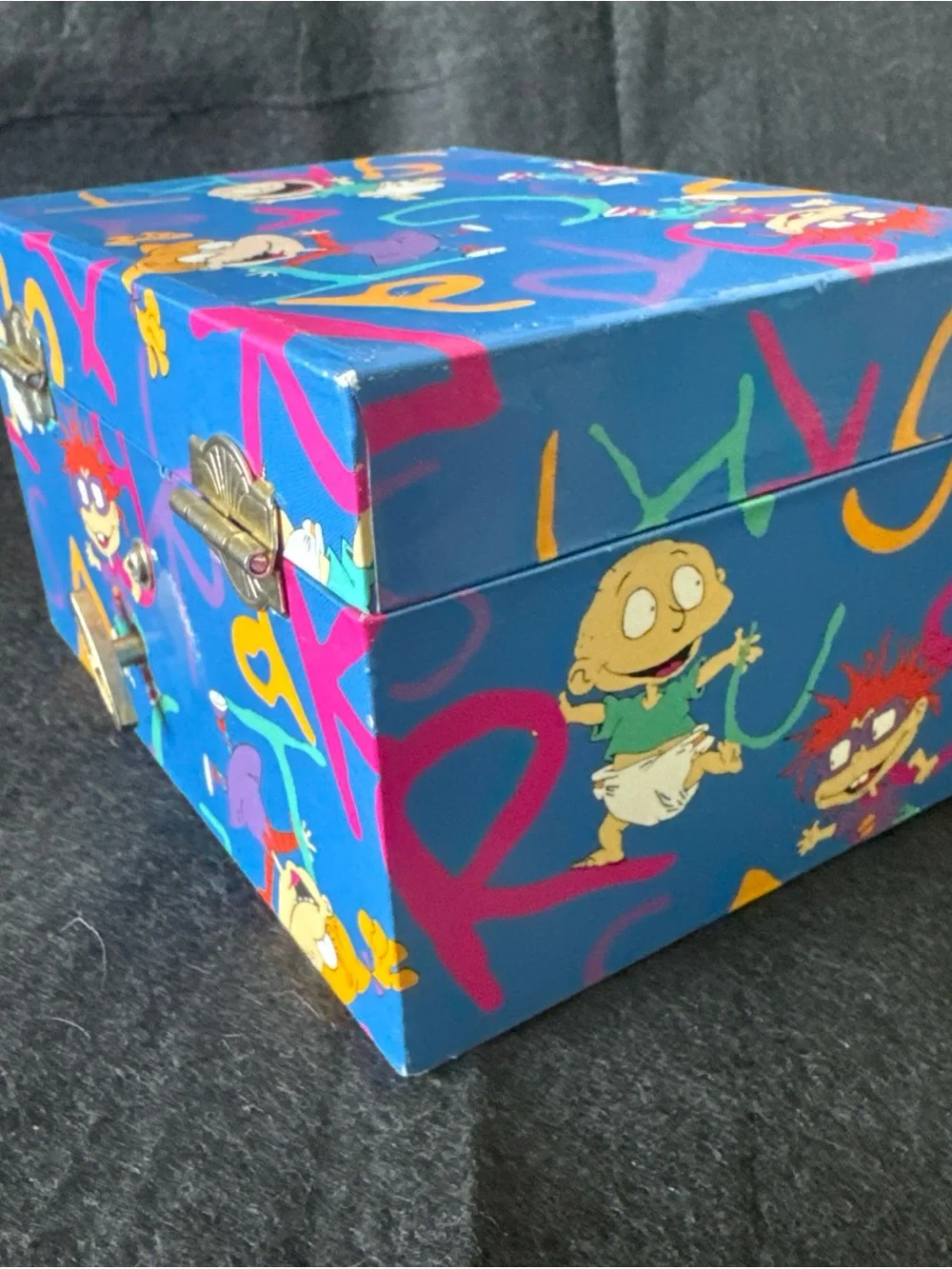 1998 Vintage Nickelodeon Rugrats Musical Tommy Pickles Jewelry Box Music Box